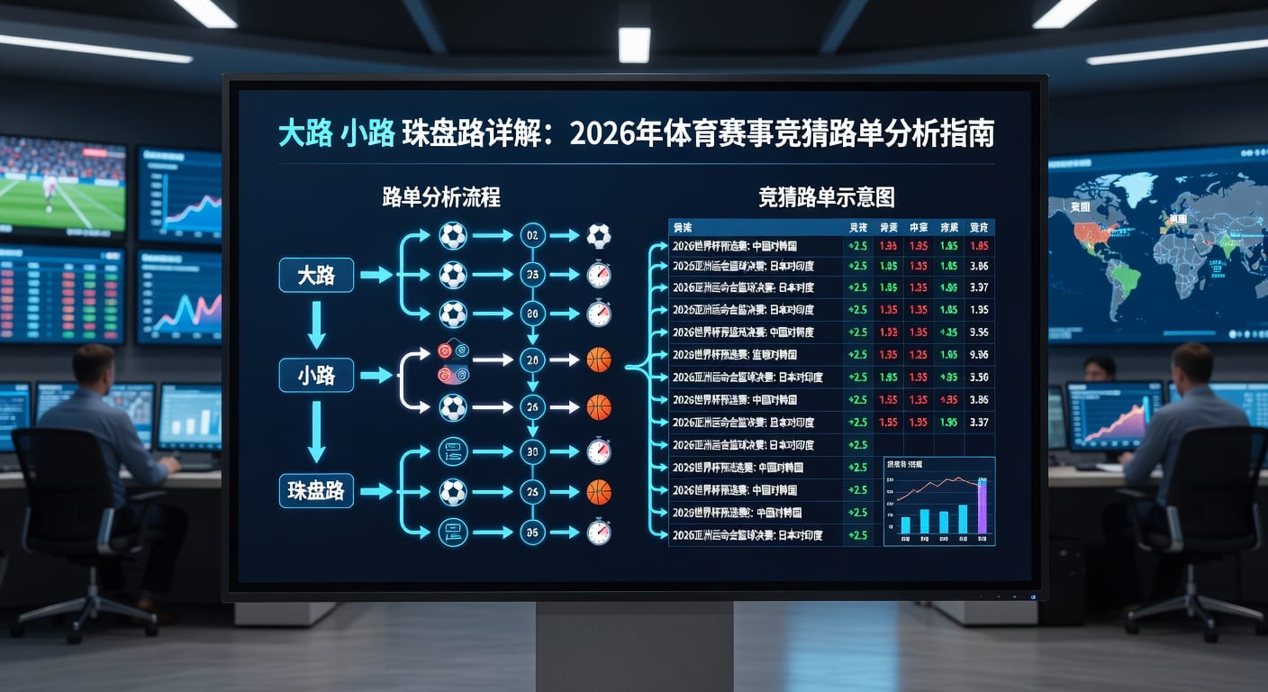 大路 小路 珠盘路详解：体育竞猜走势分析指南