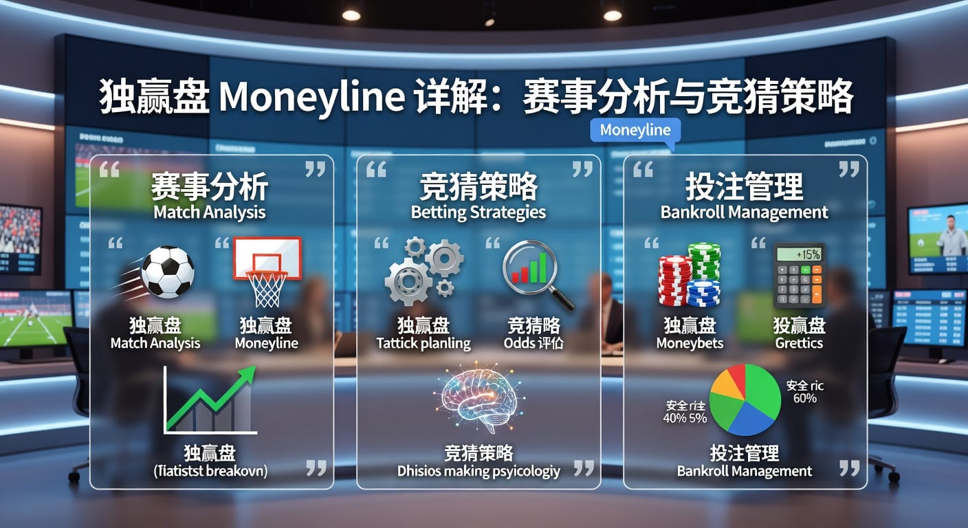 1X2 独赢 Moneyline 详解：赛事分析策略与区别