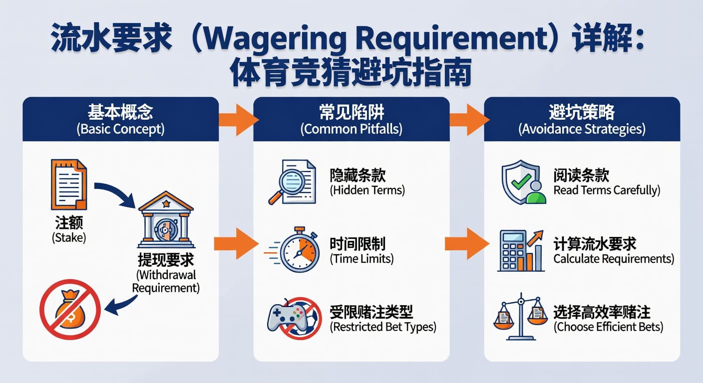 流水要求 sports wagering requirement：体育竞猜新手计算方法